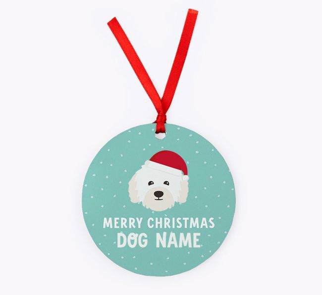 Merry Christmas: Personalised {breedFullName} Christmas Decoration